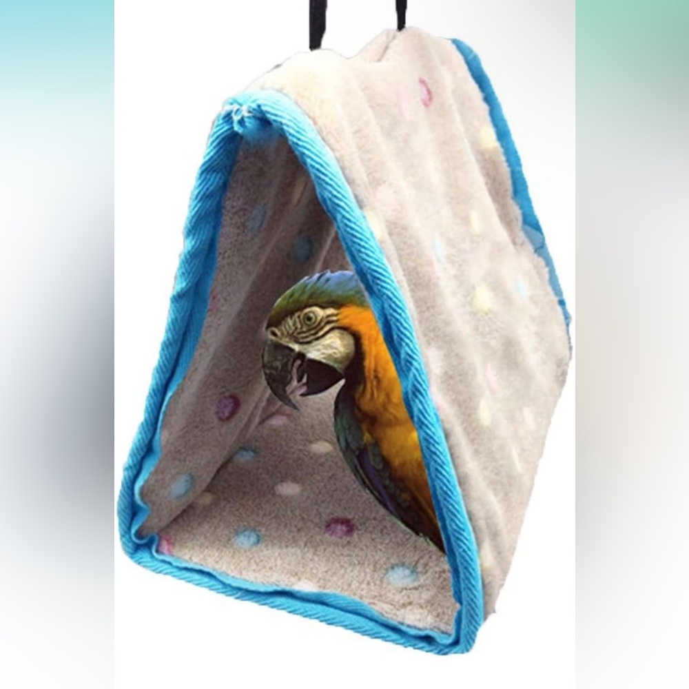 Keersi Winter Warm Bird Hammock for Cage (11.1”x10.2”x6.2”)